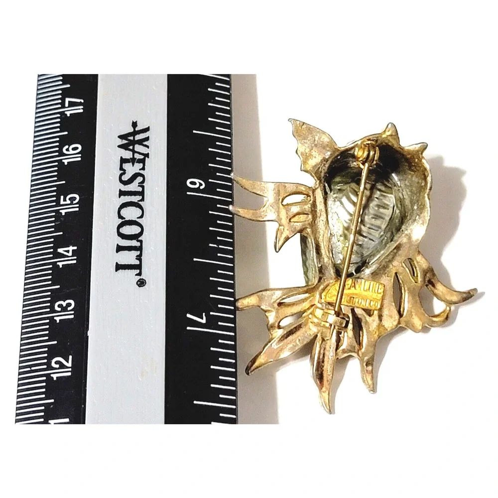 RARE Lion Fish Brooch Pin 2